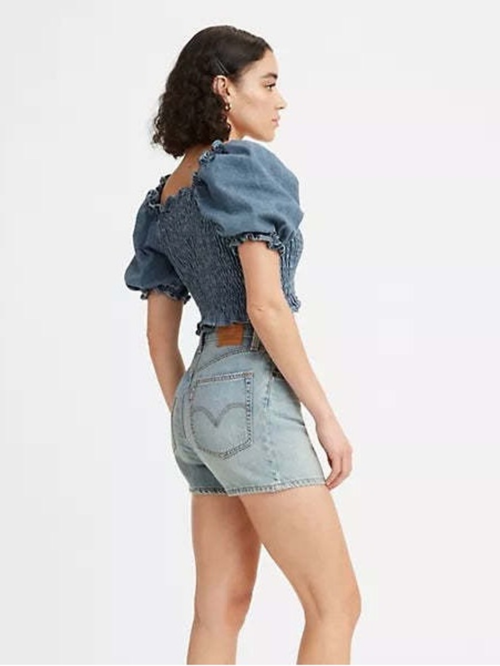 Levi's High Loose Denim Shorts